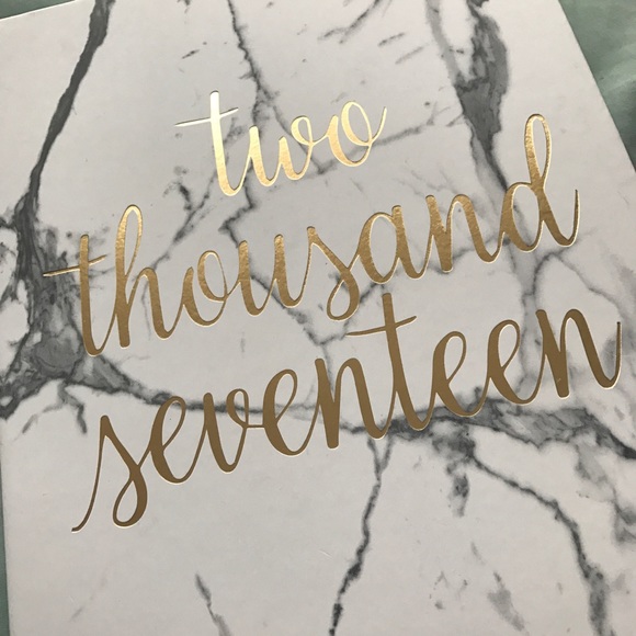 LAST ONE ❄️ White Marble and Gold 2017 Planner - Picture 2 of 4