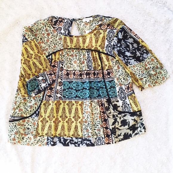 NWT {Anthropologie} Sheer blouse - Picture 3 of 5