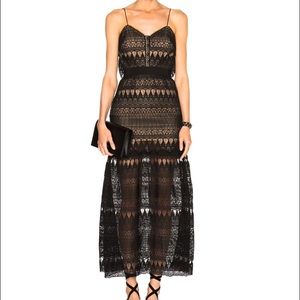 Brand new Self-portrait lace maxi dress