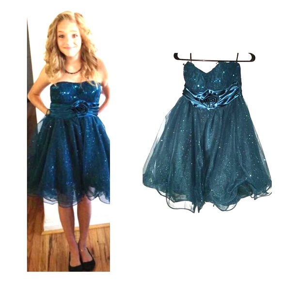 Selling my greenish blue dress