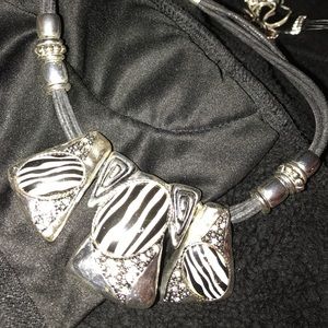 Beautiful zebra print and stones