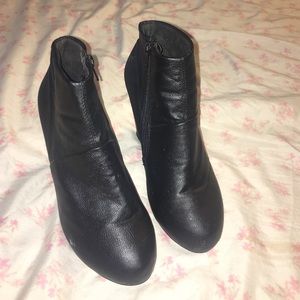 Black ankle booties