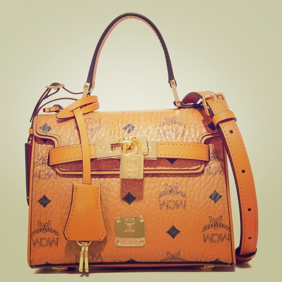 MCM women's heritage satchel/purse