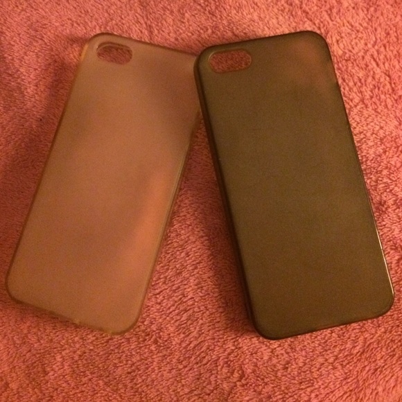 iPhone 5/5s cases - 2 - clear & smoke grey