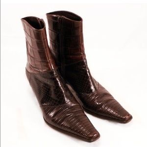 Via Spiga Shoes - VIA SPIGA Croc Embossed Leather- Ladies Size 7.5 Via Spiga Shoes - VIA SPIGA Croc Embossed Leather- Ladies Size 7.5