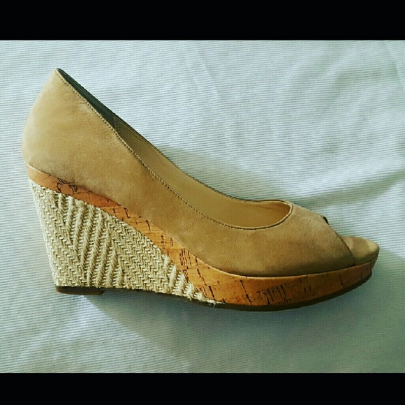 cole haan suede wedge