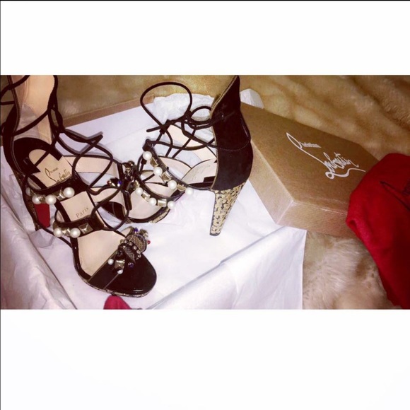 Tudor lace up sandal Christian Loubiton