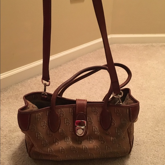 Dooney & Bourke Logo Brown Satchel