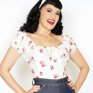 1X Bernie Dexter floral top