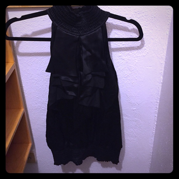 Black halter top