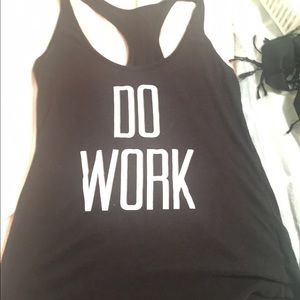 "DO WORK" Workout tank top