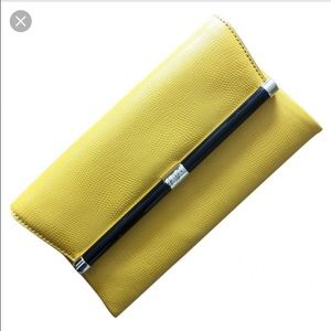 Diane von Furstenberg leather clutch