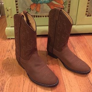 Original Justin Leather Boots, brand new, Size 2.5