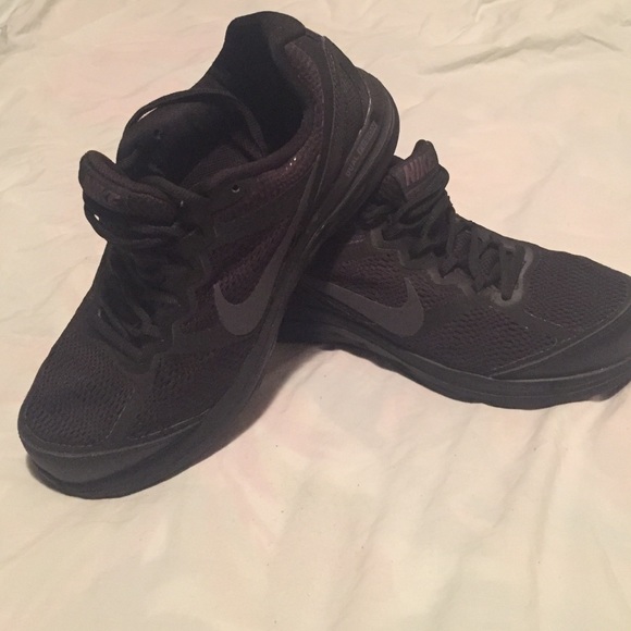 Black on black Nikes