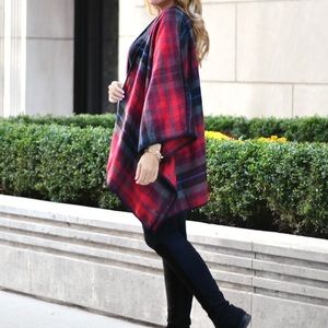 Old Navy Plaid Cape