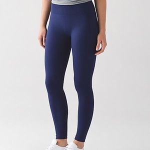 Blue Flow and Go Lululemon Tights