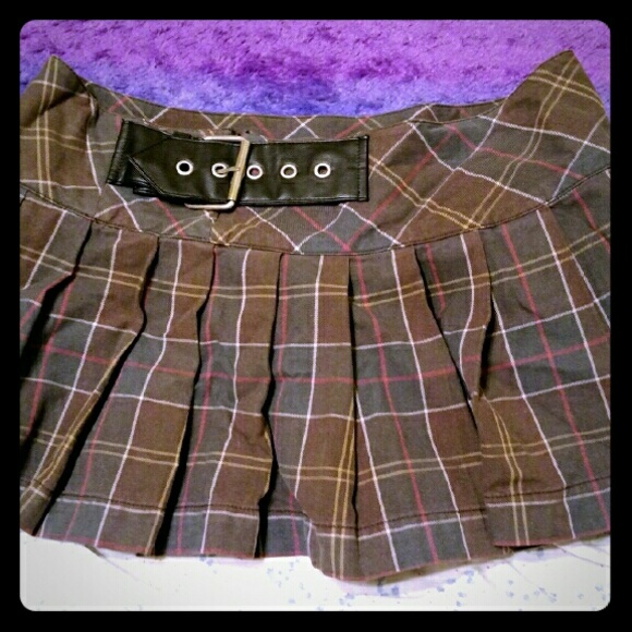 No Boundaries Dresses & Skirts - No Boundaries Plaid Pleated School Girl Skirt
