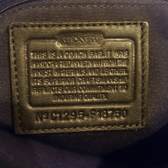 Black Coach Tote - Picture 3 of 3