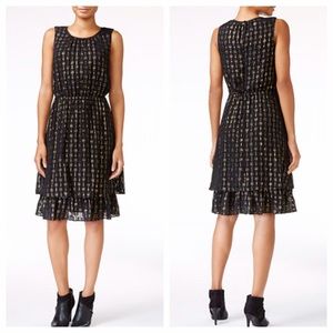 Maison Jules Dresses - MOVING SALE❗️Black + Metallic Gold Holiday Dress ✨ Maison Jules Dresses - MOVING SALE❗️Black + Metallic Gold Holiday Dress ✨