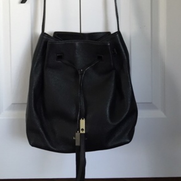 Kate Spade black bucket bag