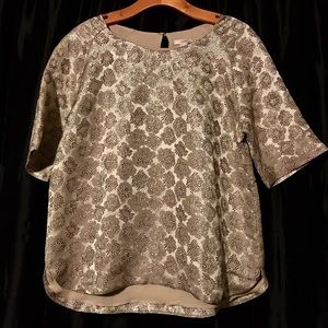 J CREW METALLIC SHIRT