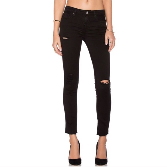 IRO Denim - IRO Jarod Distressed Crop Skinny Jeans