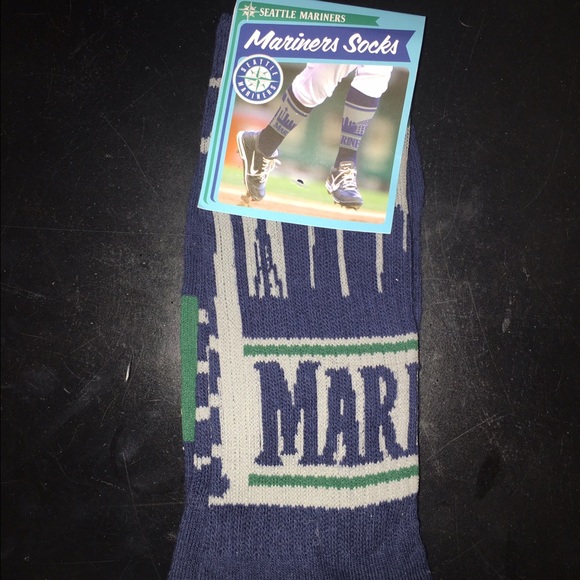 Seattle Mariner socks.