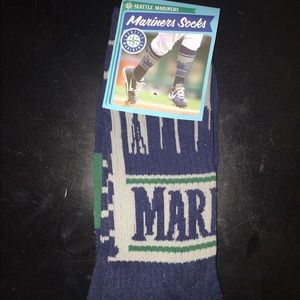 Seattle Mariner socks.