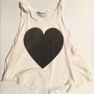 WILDFOX crop heart tank