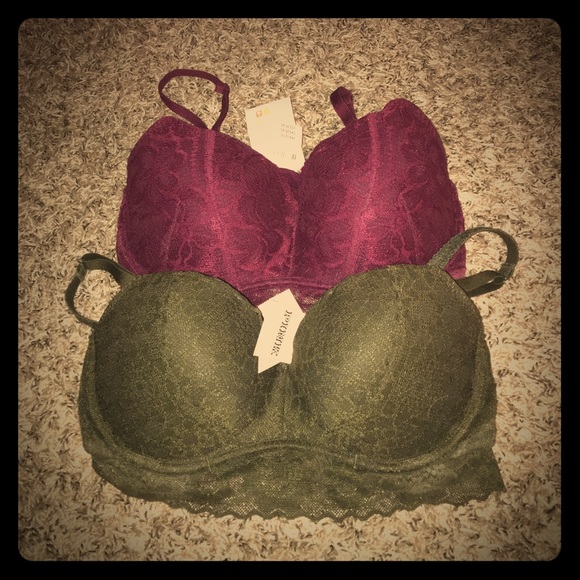 PINK Victoria's Secret Other - 2 VS Pink Push Up Lace Bralettes