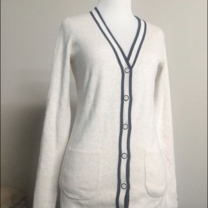 NWT | Tommy Hilfiger Cardigan Cream Navy Cute