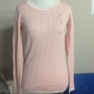 NWT | Tommy Hilfiger Long Pink Cable Knit Sweater