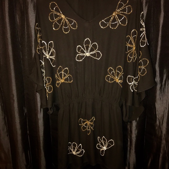 BEADED KIMONO STYLE DRESS