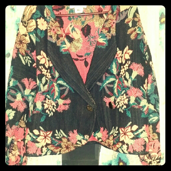 Beautiful vintage tropical blazer!
