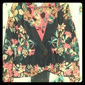Beautiful vintage tropical blazer!