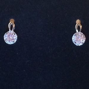 HOLIDAY SALE! White Gold Plated Stud Earrings!