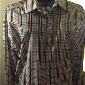 Men's Burberry Plaid Shirt size neck 16