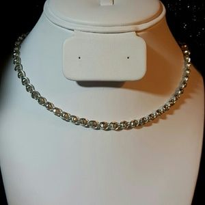Italia Crea Sterling Silver Bead & Link Chain