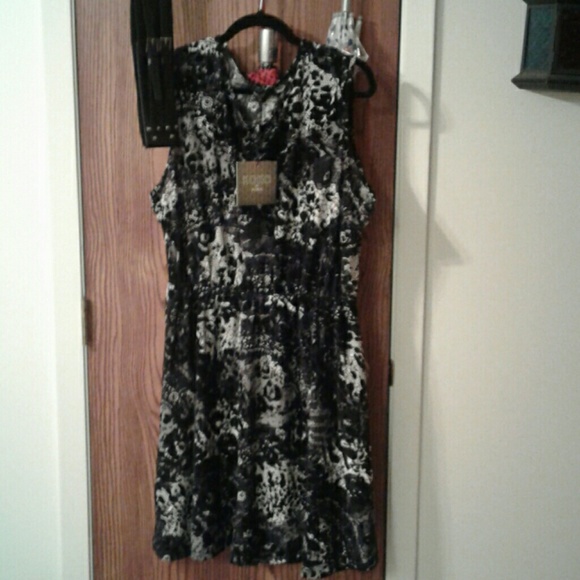 2 piece plus size dress and belt bundle