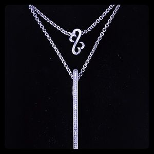 Diamond Accent Double Strand Necklace- New in box