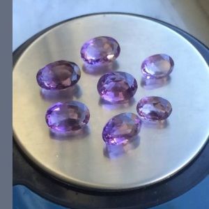 31 Carats TCW Natural Amethyst Faceted Oval Gems