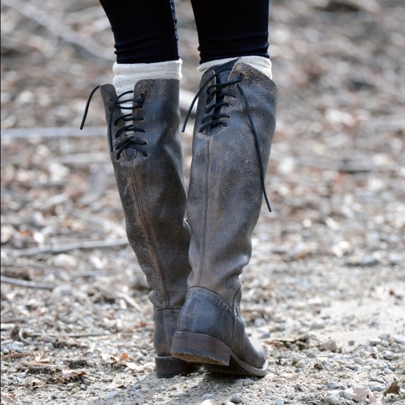 Bed stu Manchester leather boots Lace up black lux - Picture 2 of 8