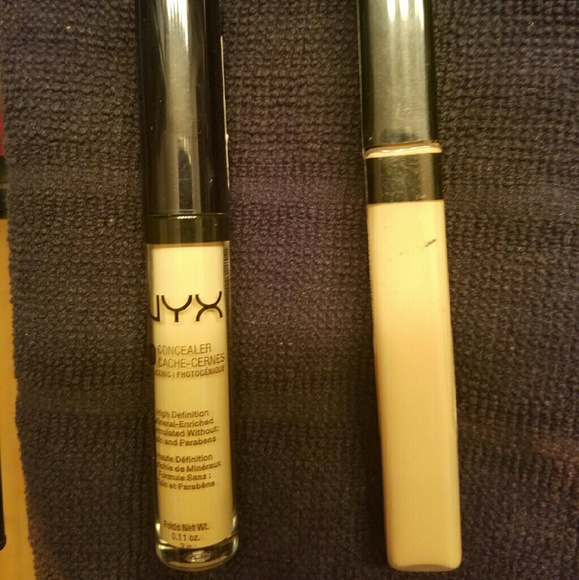 Nyx hd concealer and maybelline fit me concealer