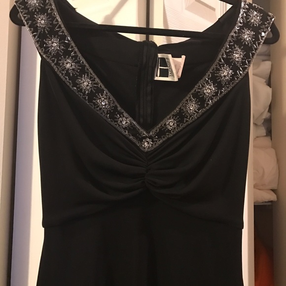 Tadashi bedazzled black dress - Picture 4 of 4