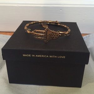Alex and Ani Gold Hamsa Wrap Bracelet