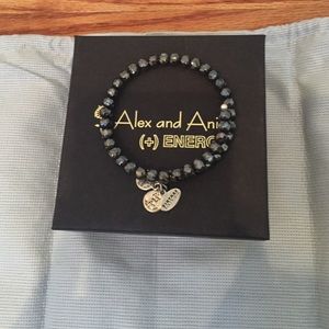 Alex and Ani Black Wrap Bracelet