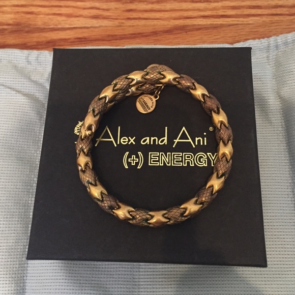 Gold and Silver Alex and Ani Wrap Bracelets - Picture 3 of 4