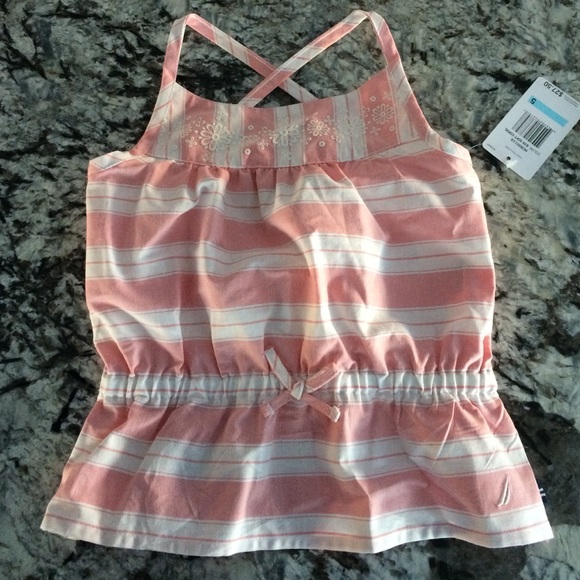 NWT Nautica girls cross-back top