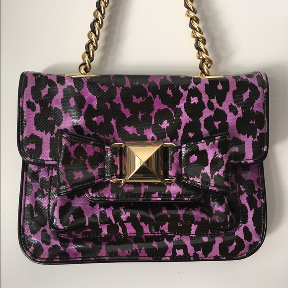 Betsey Johnson leopard print shoulder bag