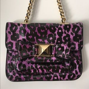 Betsey Johnson leopard print shoulder bag